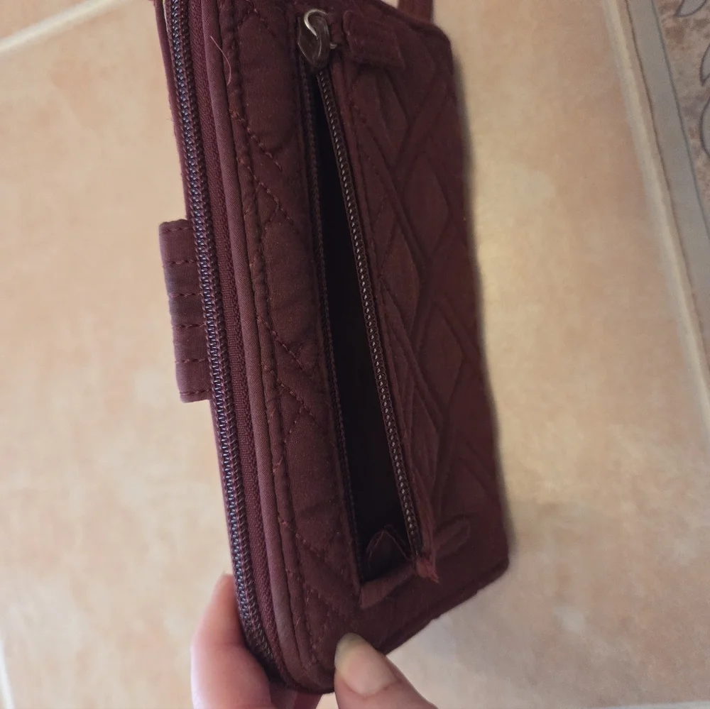 Vera Bradley Burgundy Wallet - Picture 3 of 7